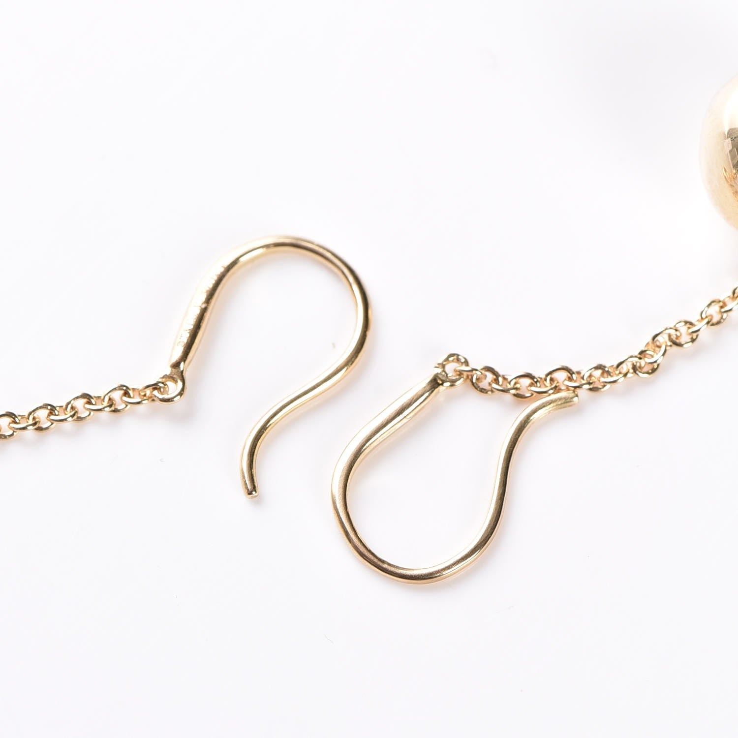 Tiffany 18K Yellow Gold 10mm HardWear Ball Hook Drop Earrings 3 of 5