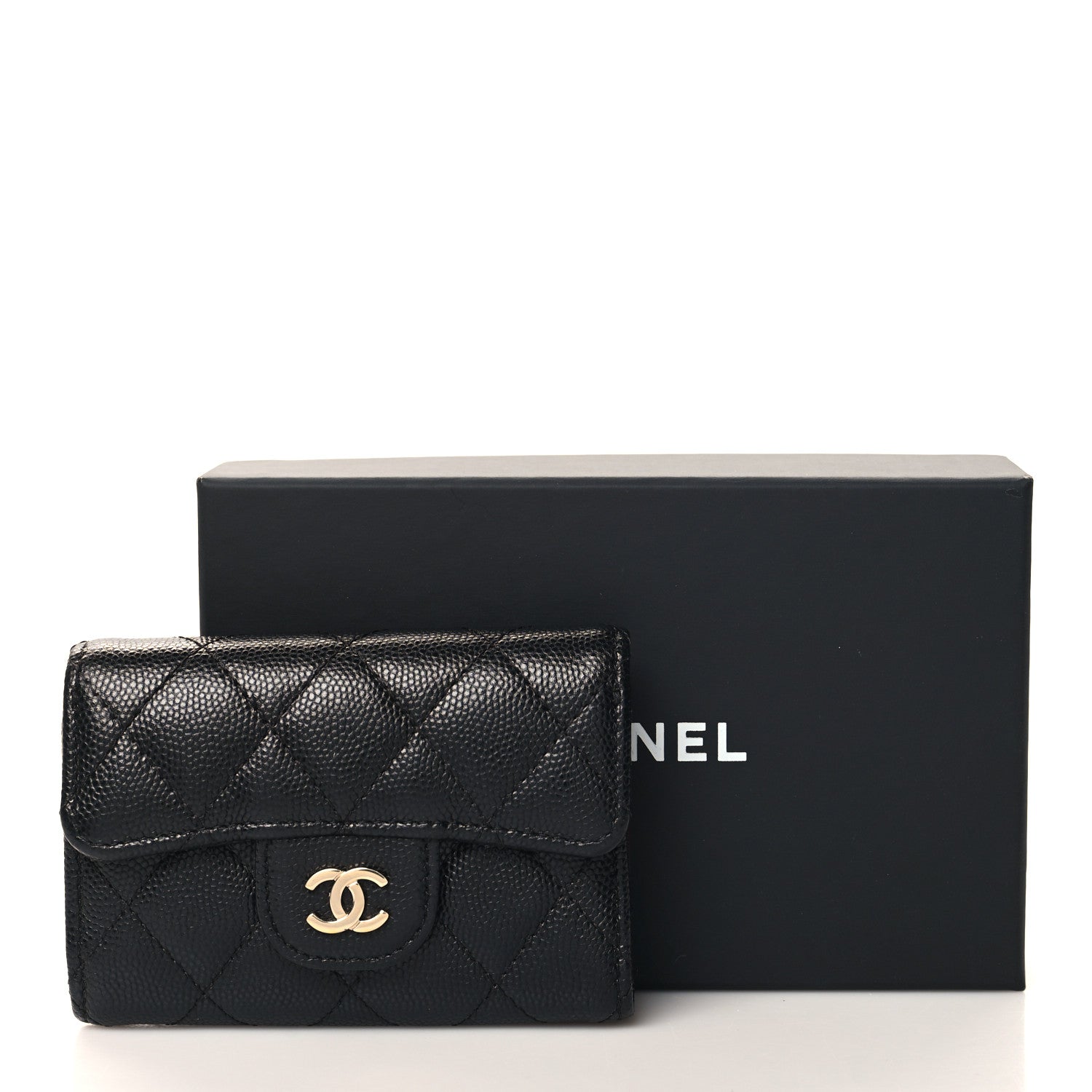 Chanel Caviar Quilted Classic 4 Key Holder Wallet Black 10 of 10