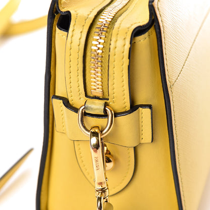 Prada Saffiano City Calfskin Esplanade Crossbody Bag Soleil 12 of 12