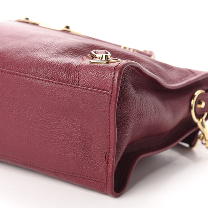 Balenciaga Chevre Gold Metallic Edge Hardware City Rouge Grenat 7 of 11