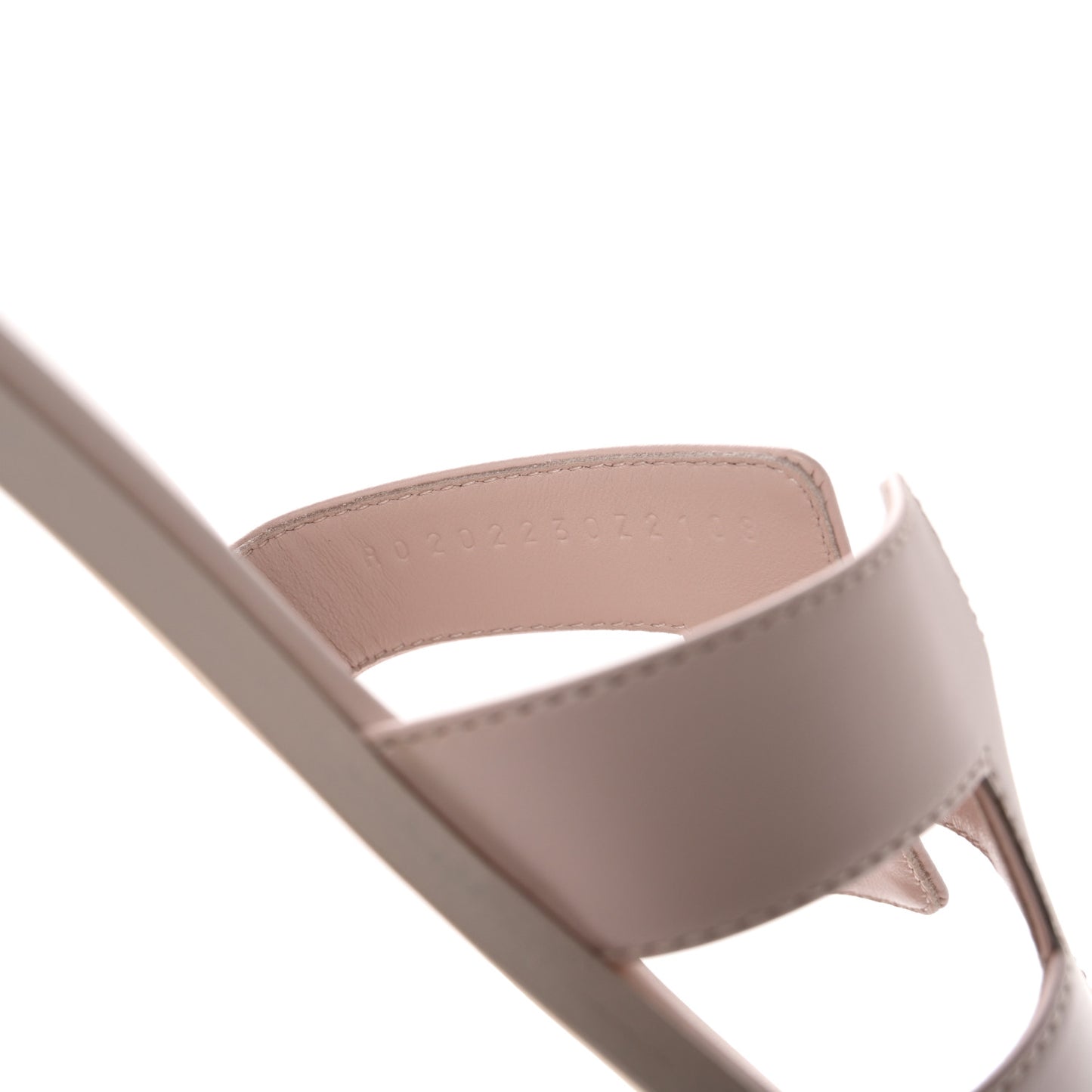 Box Calfskin Oran Sandals 40 Rose Pale