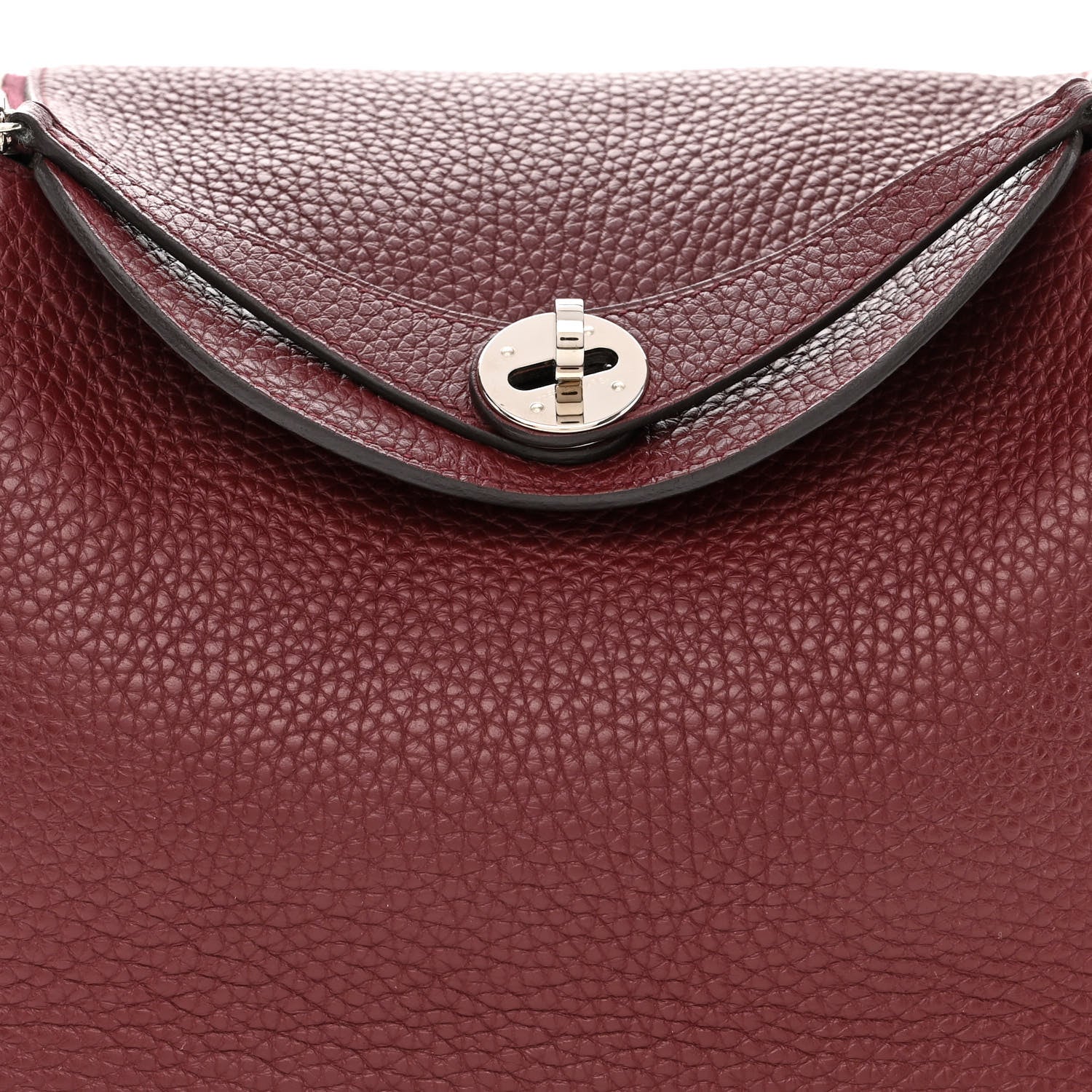 Hermes Taurillon Clemence Lindy 26 Bordeaux 9 of 11