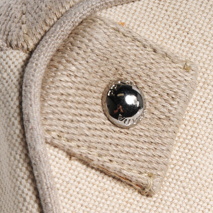 Prada Canvas Mistolino Medium Crystal Cluster Frame Bag Naturale 17 of 18