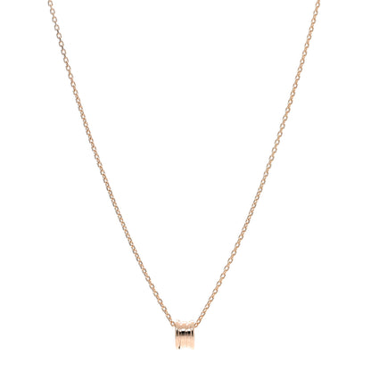 Bulgari 18K Rose Gold B.Zero1 Pendant Necklace 1 of 5
