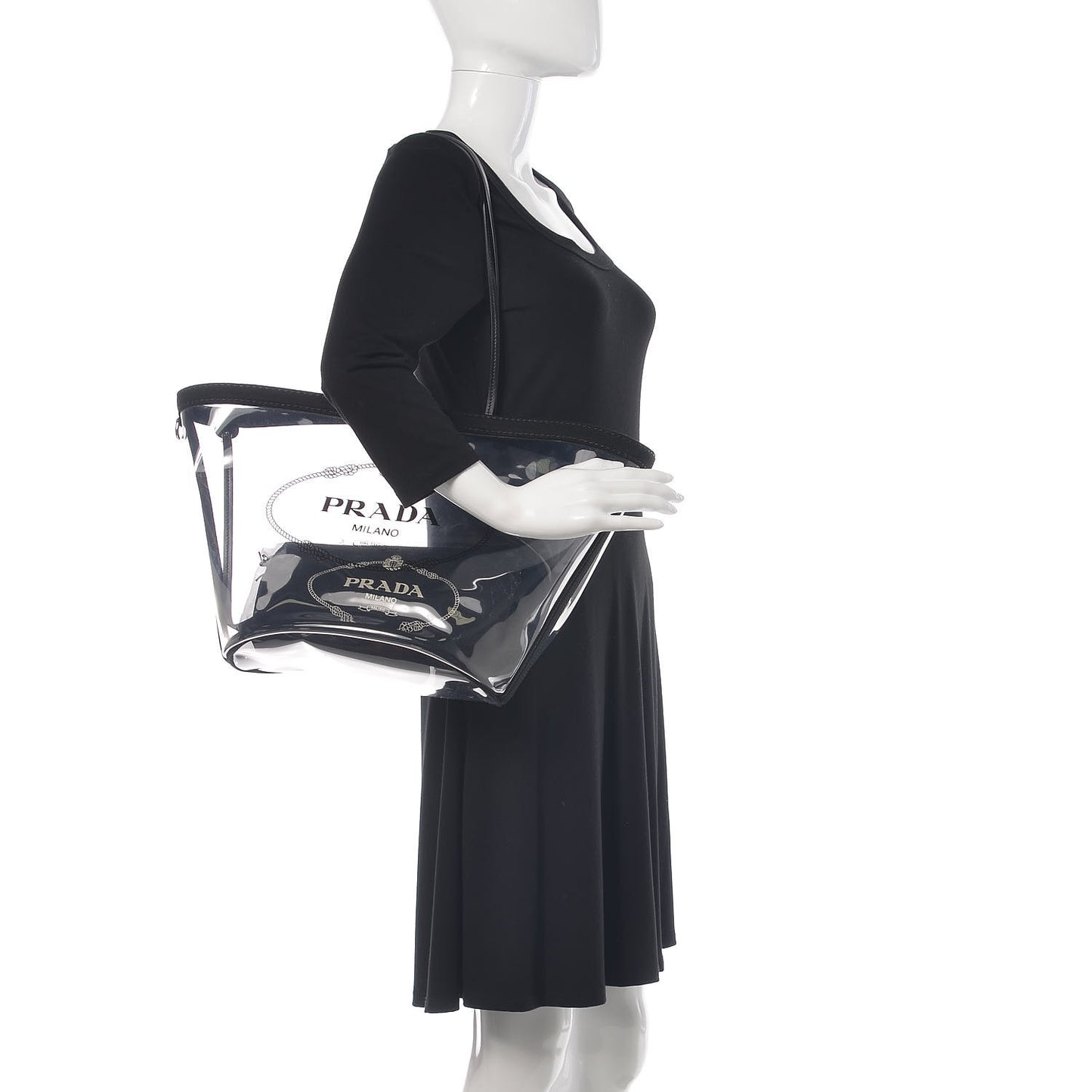 Plexiglass Canapa Shopper Tote Black