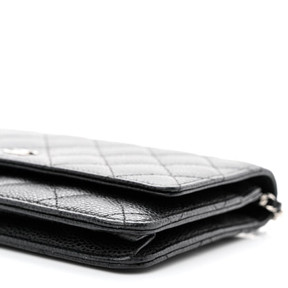 Chanel Caviar Quilted Wallet on Chain WOC Black 11 of 13