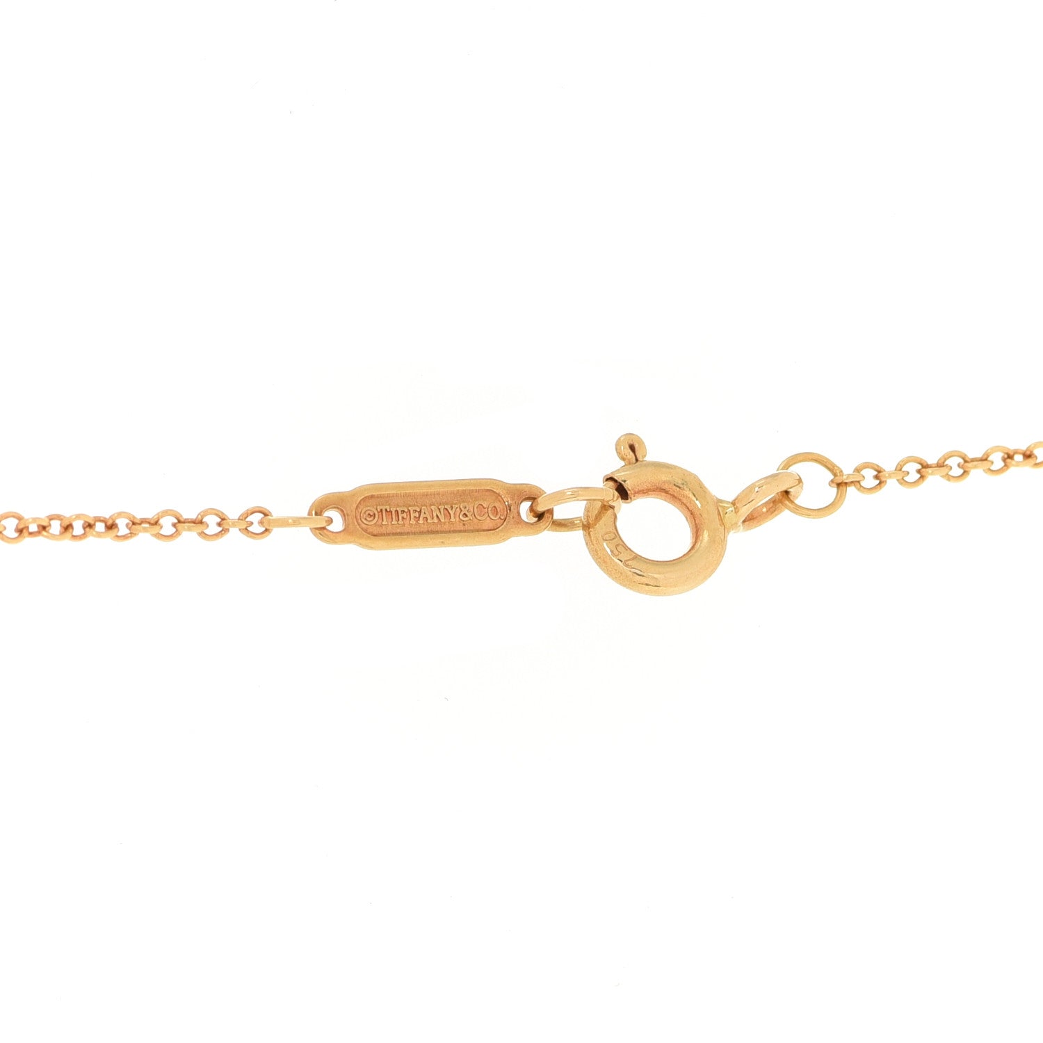 Tiffany 18K Yellow Gold 1837 Interlocking Circles Pendant Necklace 4 of 5