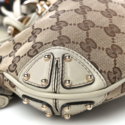 Gucci Monogram Mini Indy Top Handle Bag White 10 of 13