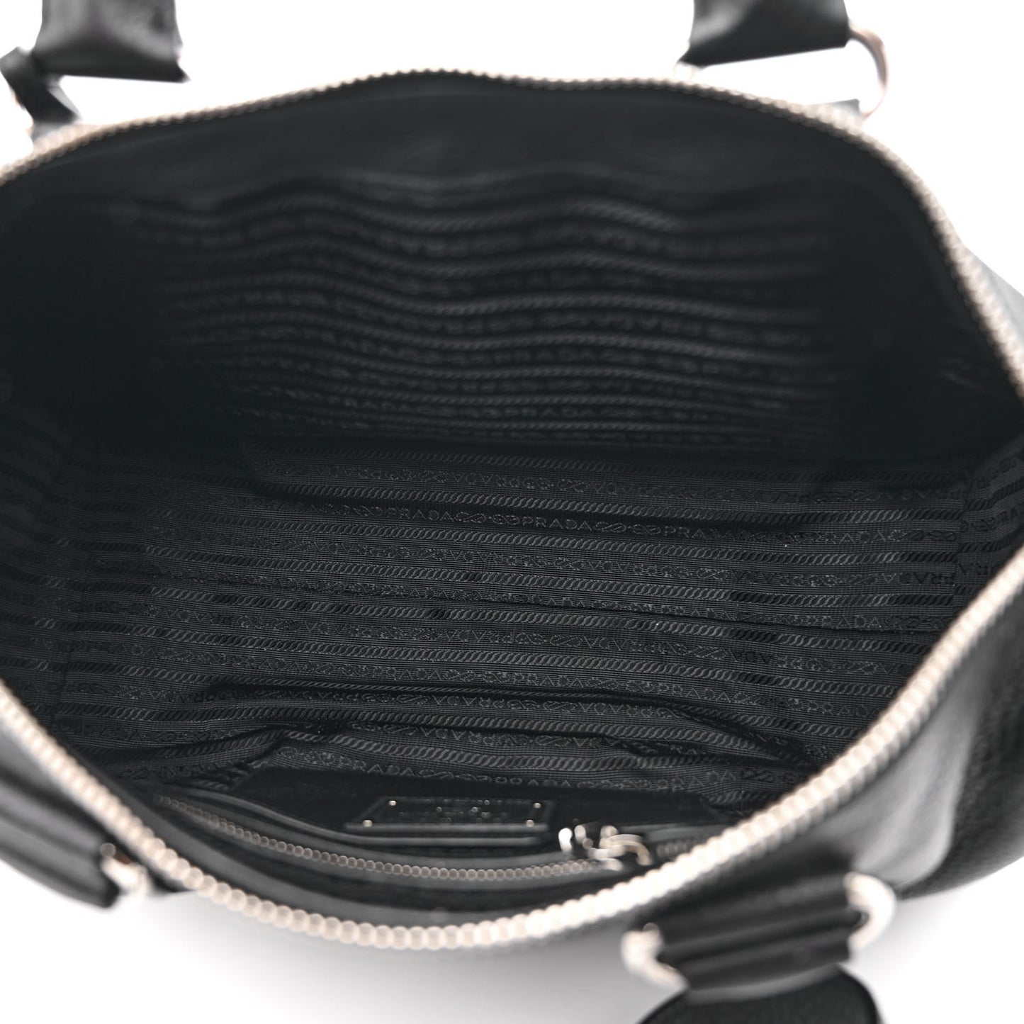 Vitello Phenix Shopping Satchel Black