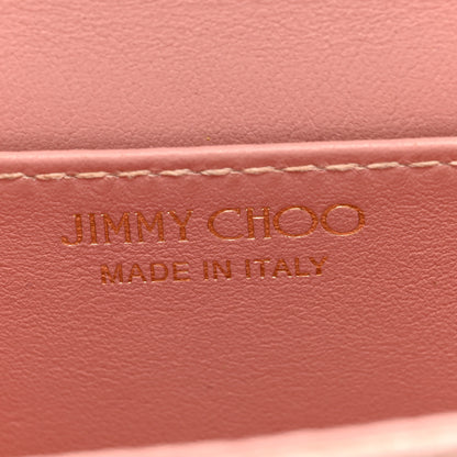 Jimmy Choo Calfskin Crocodile Embossed Mini Paris Crossbody Blush 6 of 8
