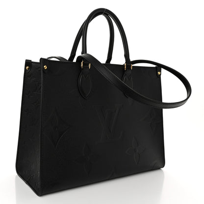 Louis Vuitton Empreinte Monogram Giant OnTheGo MM Black 3 of 9