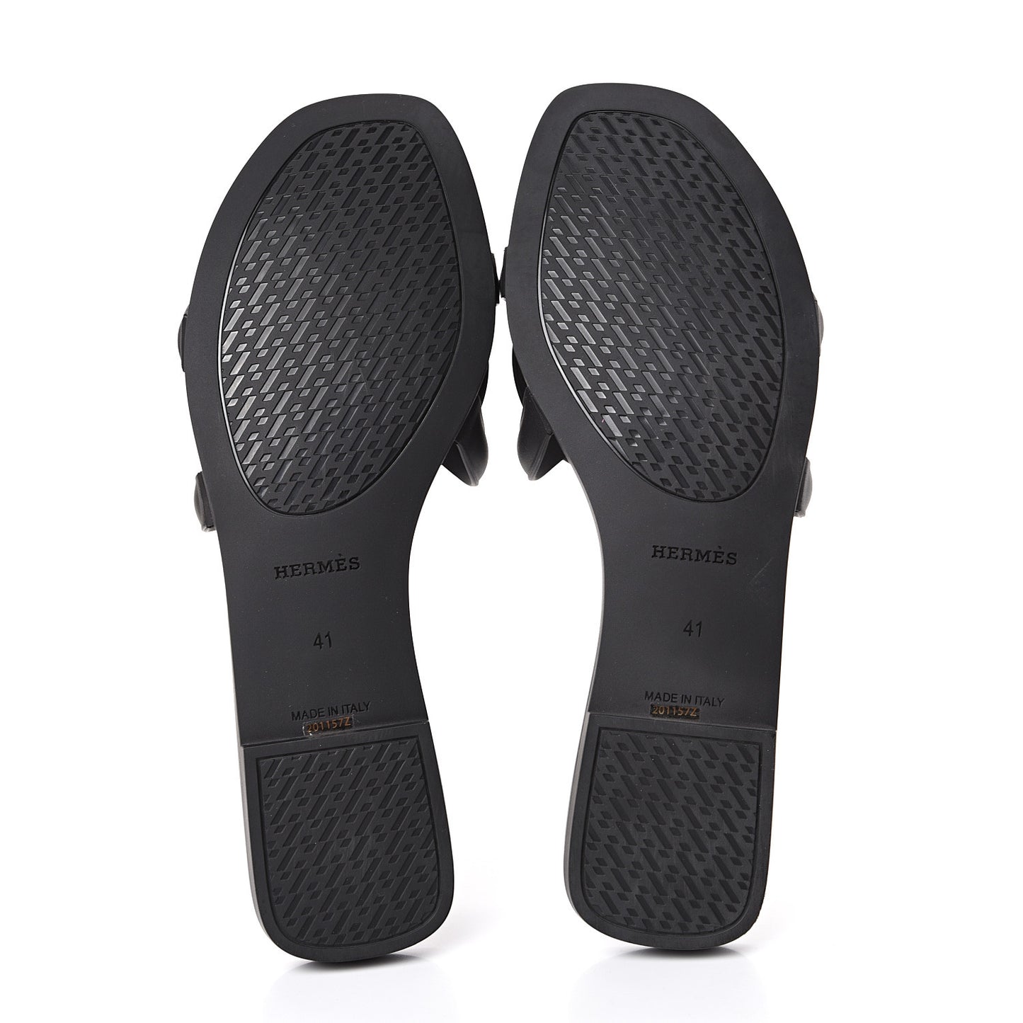 Rubber Aloha Sandals 41 Black