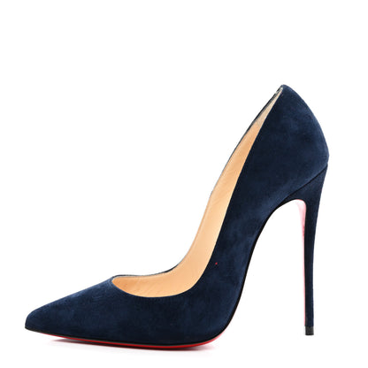 Christian Louboutin Veau Velours So Kate 120 Pumps 35.5 Marine 1 of 8