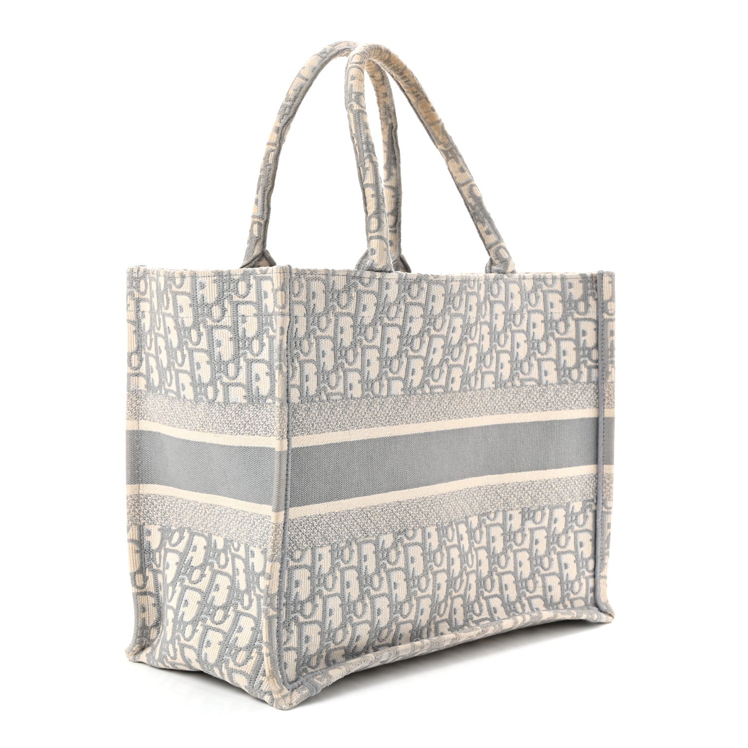 Christian Dior Oblique Medium Book Tote Grey 3 of 12