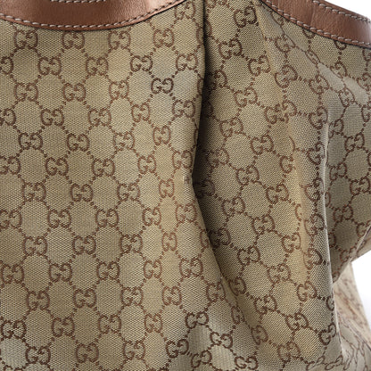 Gucci Metallic Monogram Large Sukey Tote Bronze 21 of 28