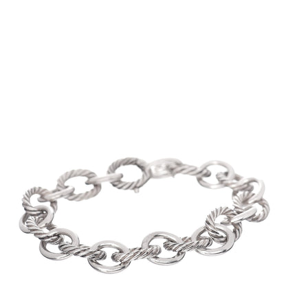 David Yurman Sterling Silver 12mm Large Oval Link Bracelet 1 of 4