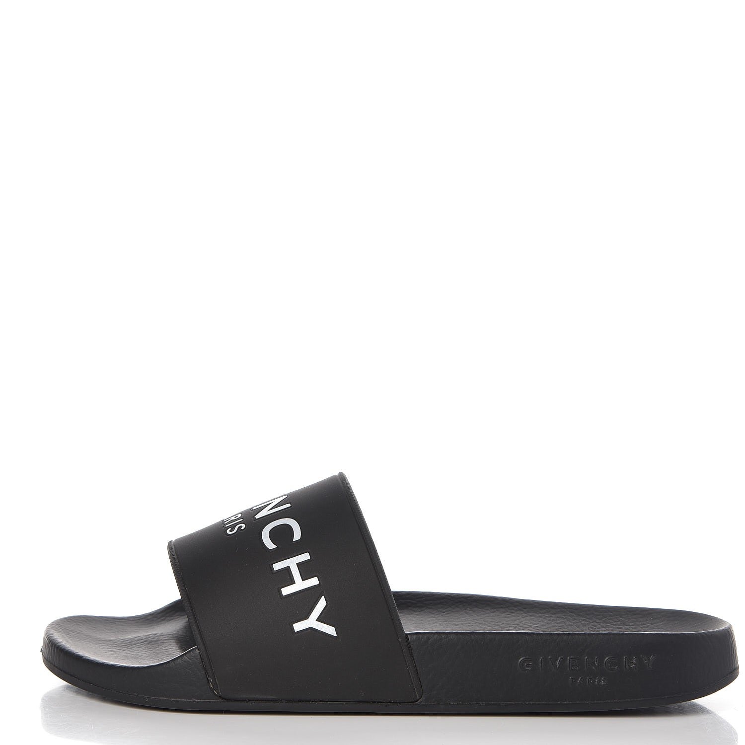 Givenchy Rubber Logo Pool Slide Sandals 38 Black 1 of 9