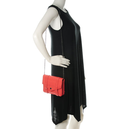 Proenza Schouler Lambskin Large PS1 Chain Wallet Deep Coral 2 of 7