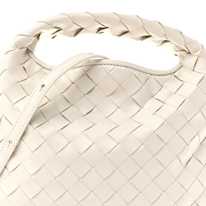 Bottega Veneta Calfskin Intrecciato Mini Hop White 7 of 9
