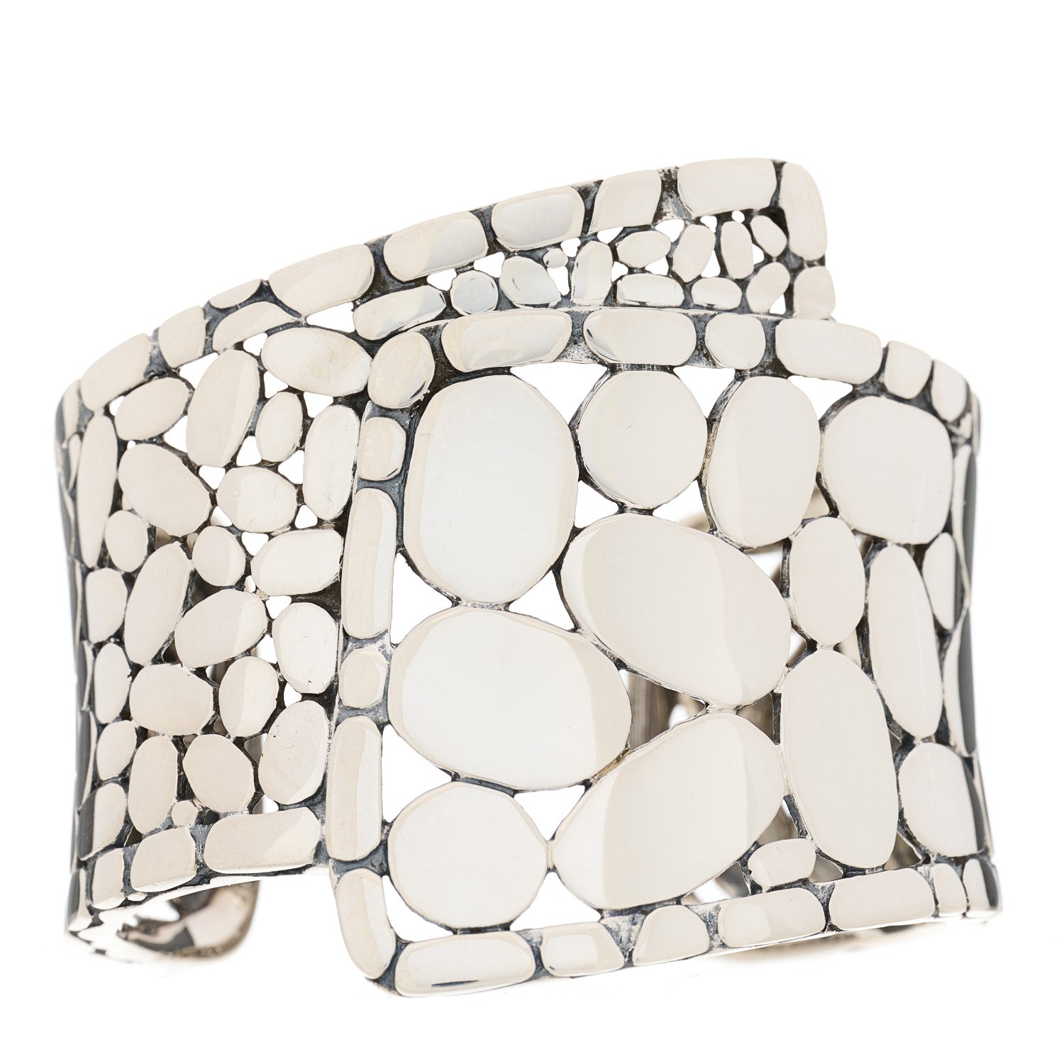 John Hardy Sterling Silver Kali Overlap Cuff Bracelet 1 of 5