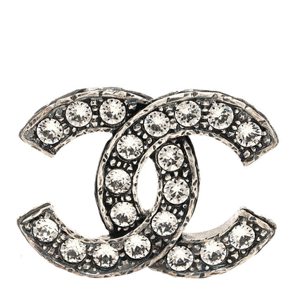 Chanel Crystal CC Brooch Ruthenium 1 of 3