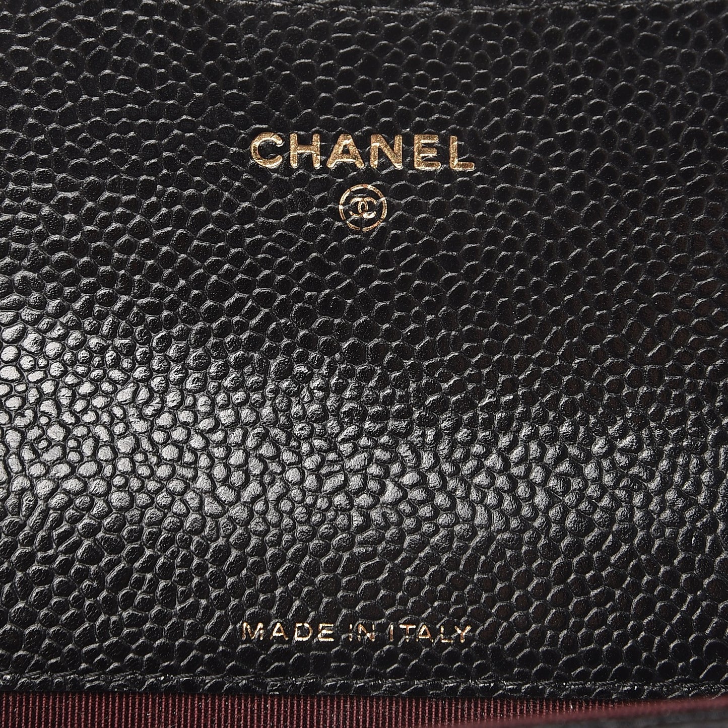 Caviar Quilted Flap Card Holder Black