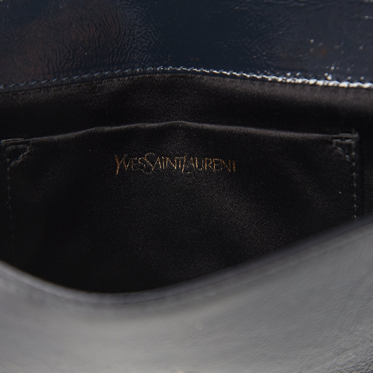 Textured Patent Monogram Small Belle De Jour Clutch Navy
