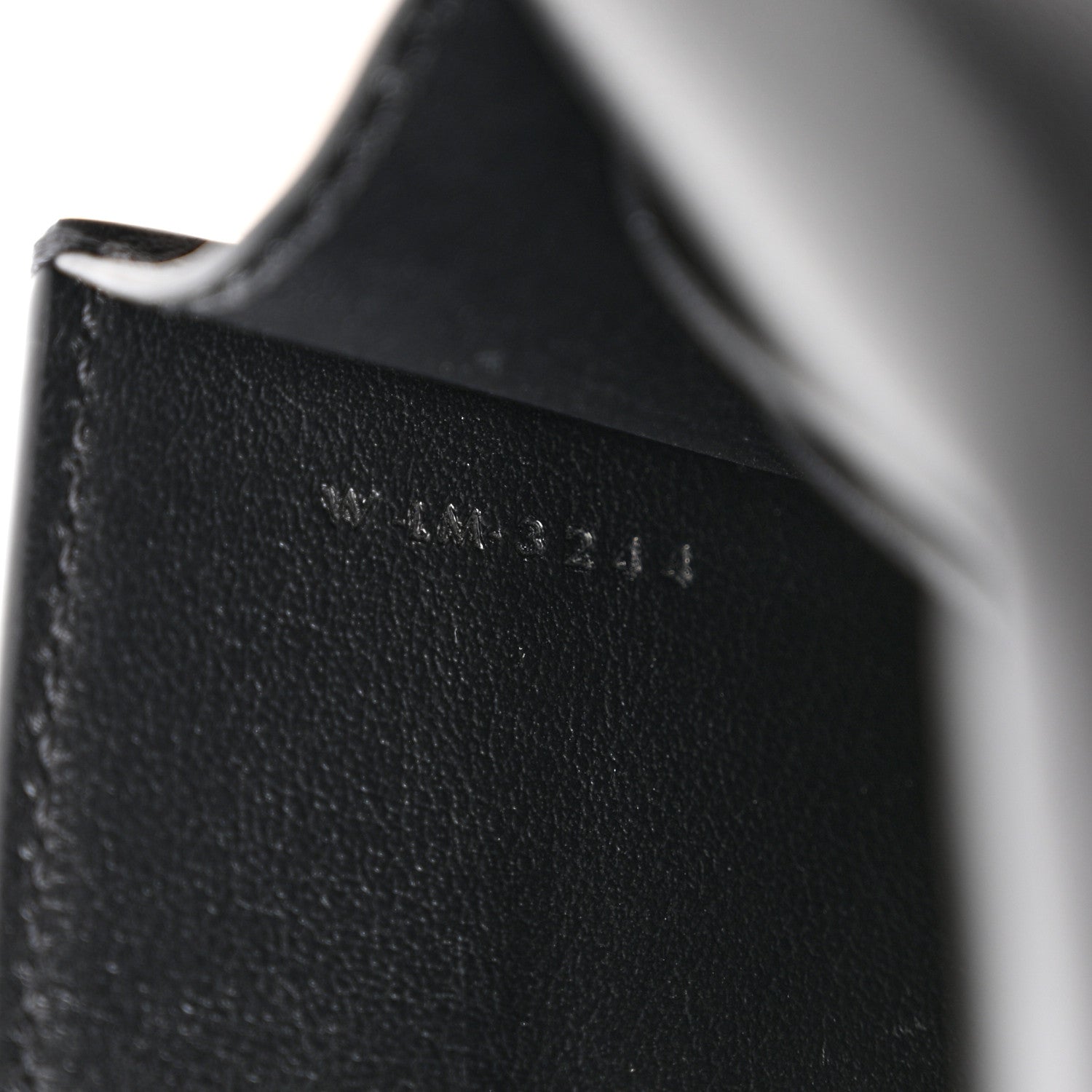 Celine Shiny Calfskin Triomphe Flap Card Holder Black 8 of 9