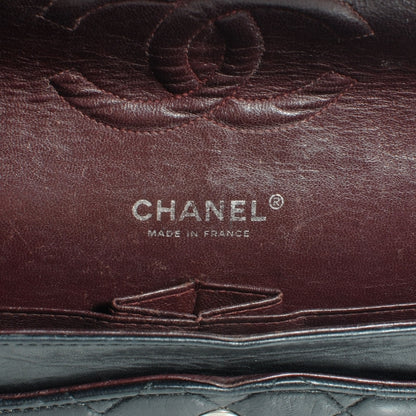 Chanel Lambskin Quilted Medium Double Flap Bag Black 9 of 33