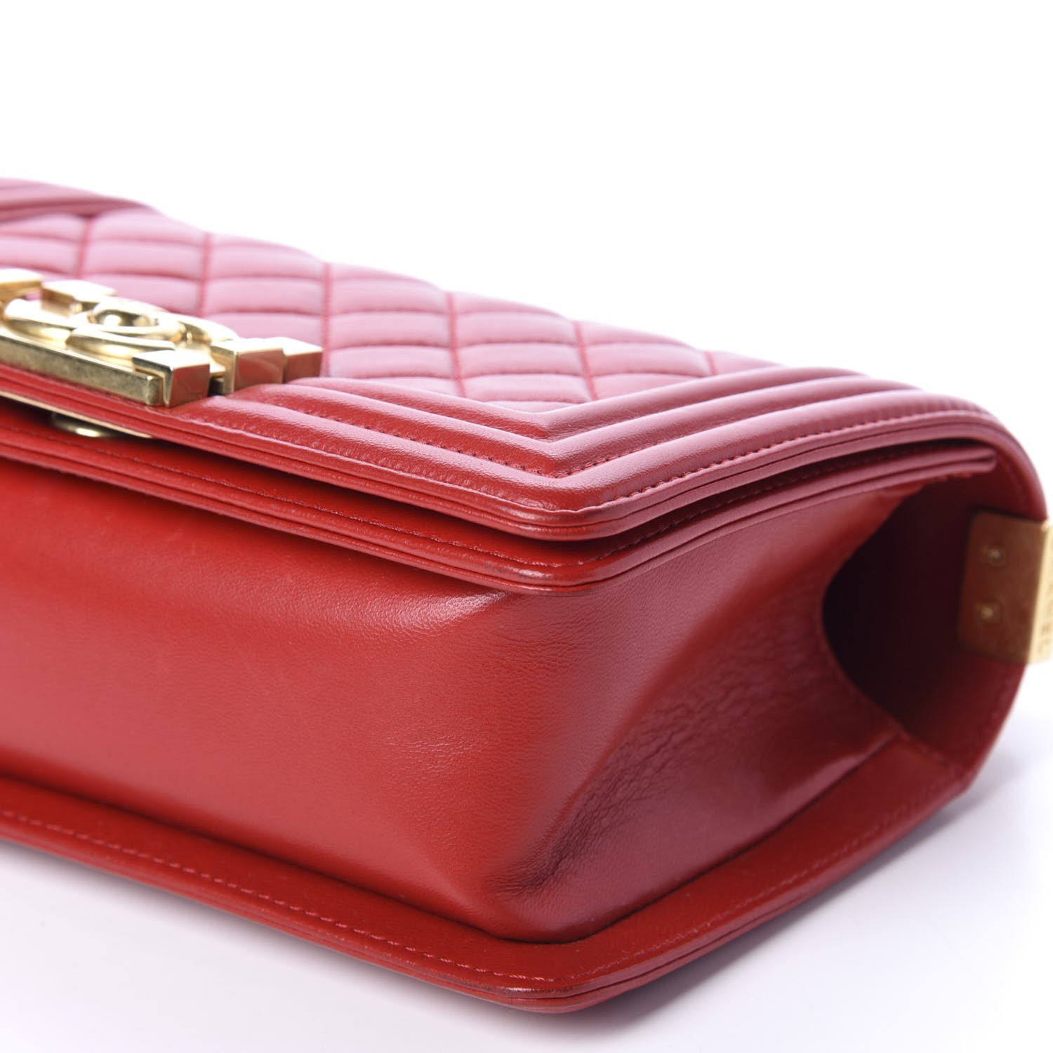 Chanel Lambskin Quilted Small Boy Flap Red 7 of 11