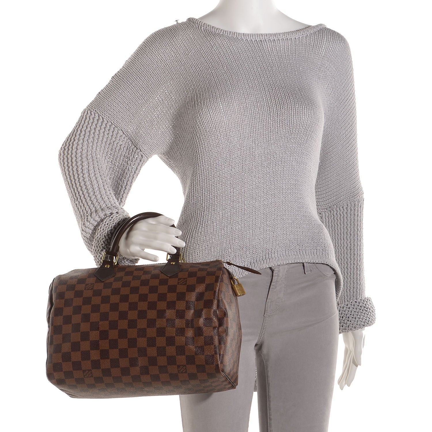 Louis Vuitton Damier Ebene Speedy 30 2 of 8