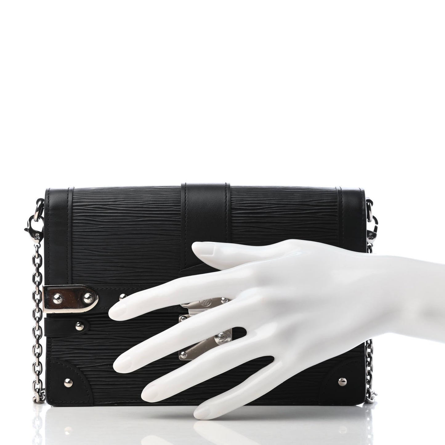 Epi Trunk Chain Wallet Black