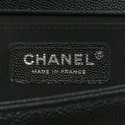 Chanel Caviar Quilted Medium Boy Flap Black 6 of 11