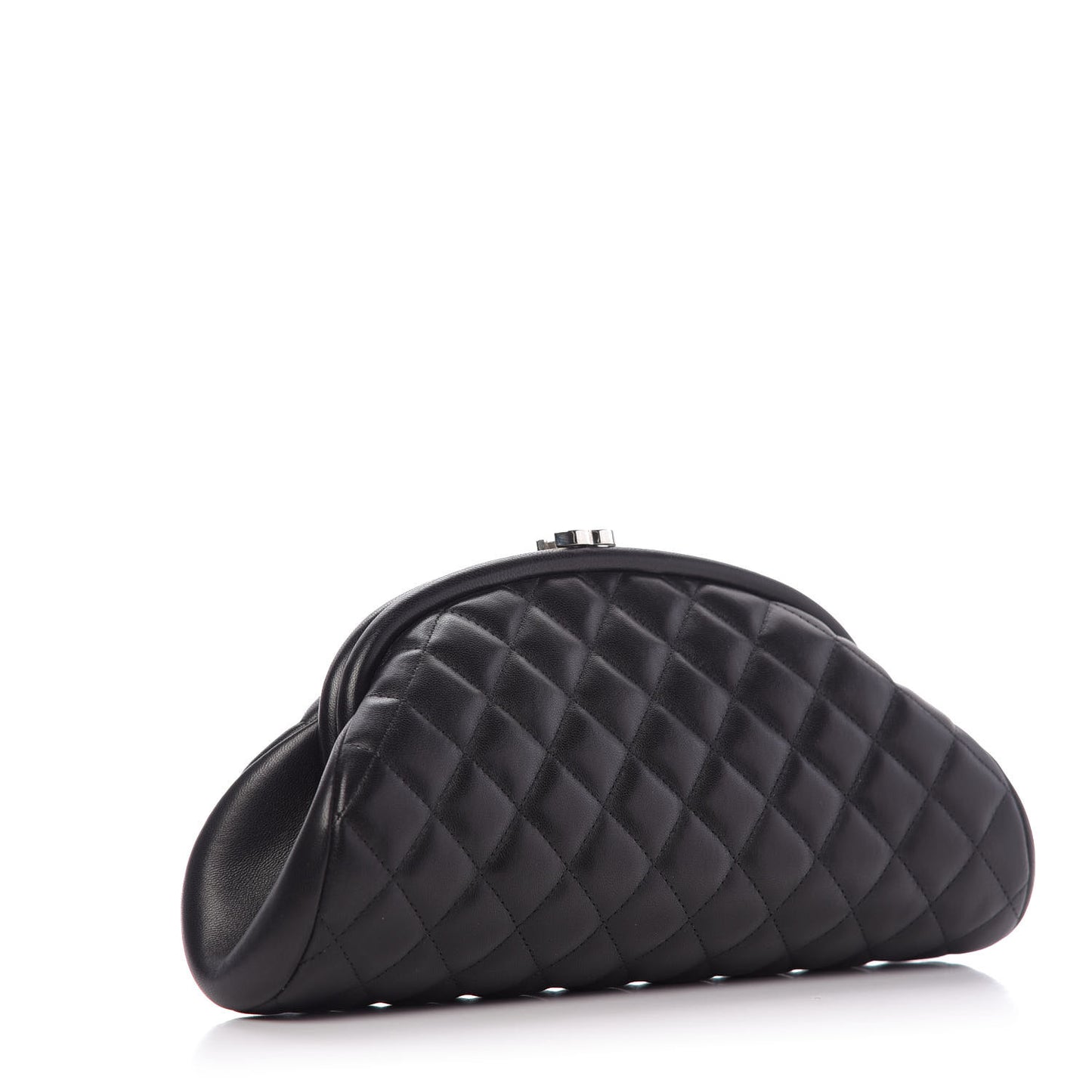 Lambskin Quilted Timeless Clutch Black