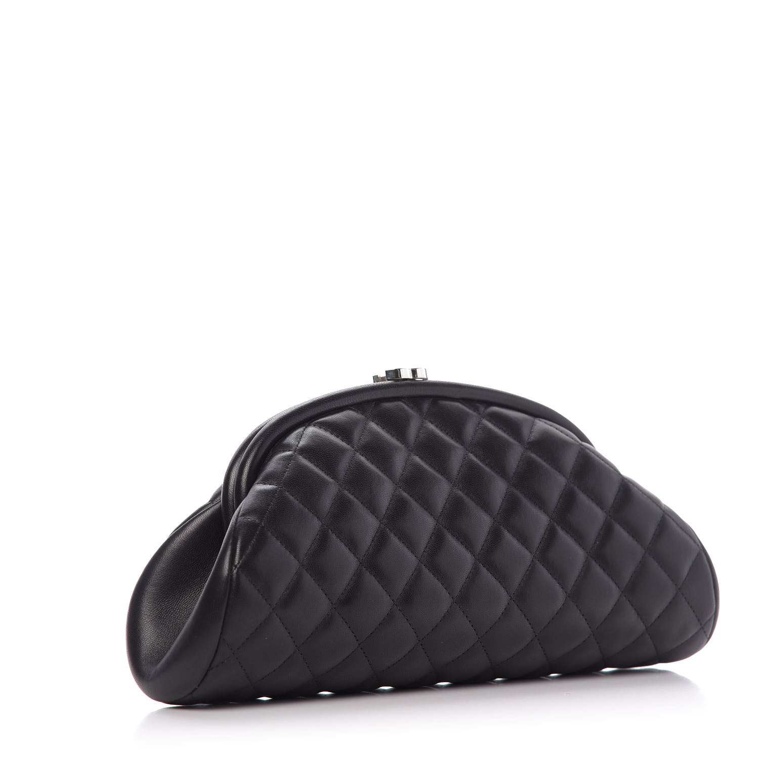 Chanel Lambskin Quilted Timeless Clutch Black 2 of 11