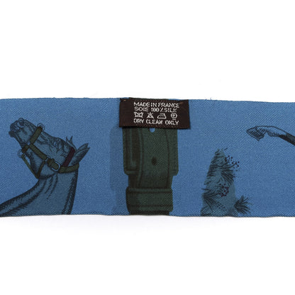 Hermes Silk Couvertures et Tenues de Jour Twilly Canard Lie De Vin 2 of 4
