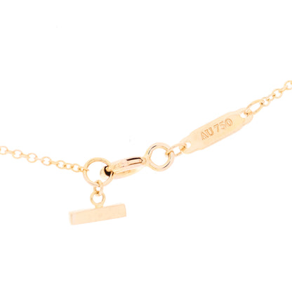 Tiffany 18K Yellow Gold Small T Smile Pendant Necklace 4 of 4