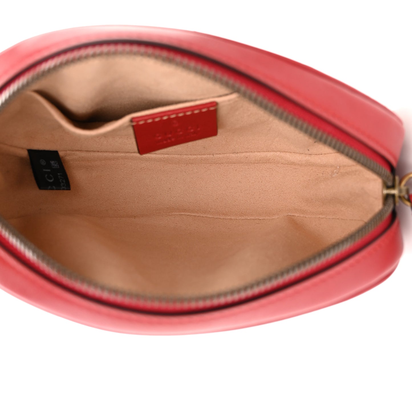 Calfskin Matelasse GG Marmont Belt Bag 85 34 Hibiscus Red