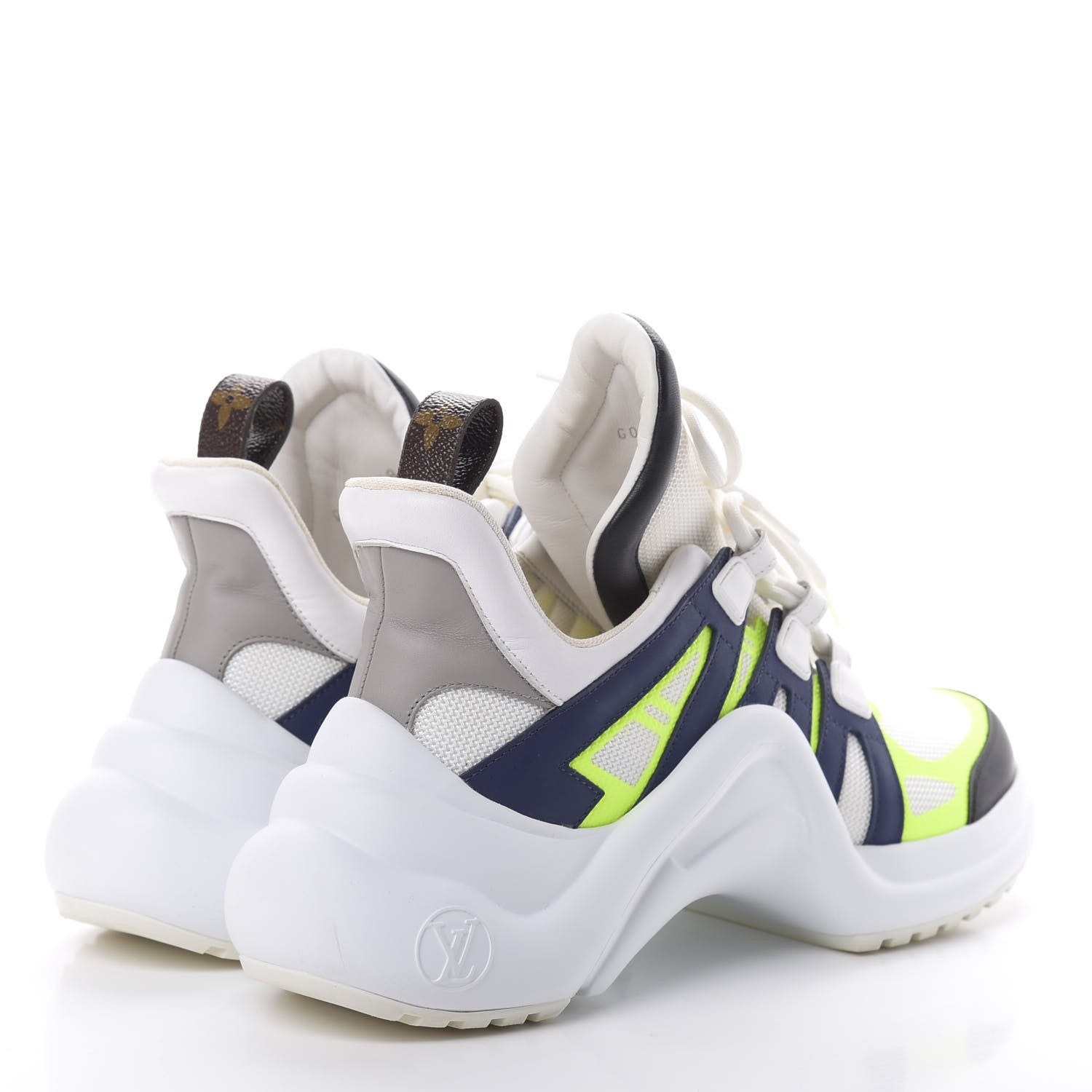 Louis Vuitton Calfskin Technical Nylon LV Archlight Sneakers 39 Yellow 4 of 9