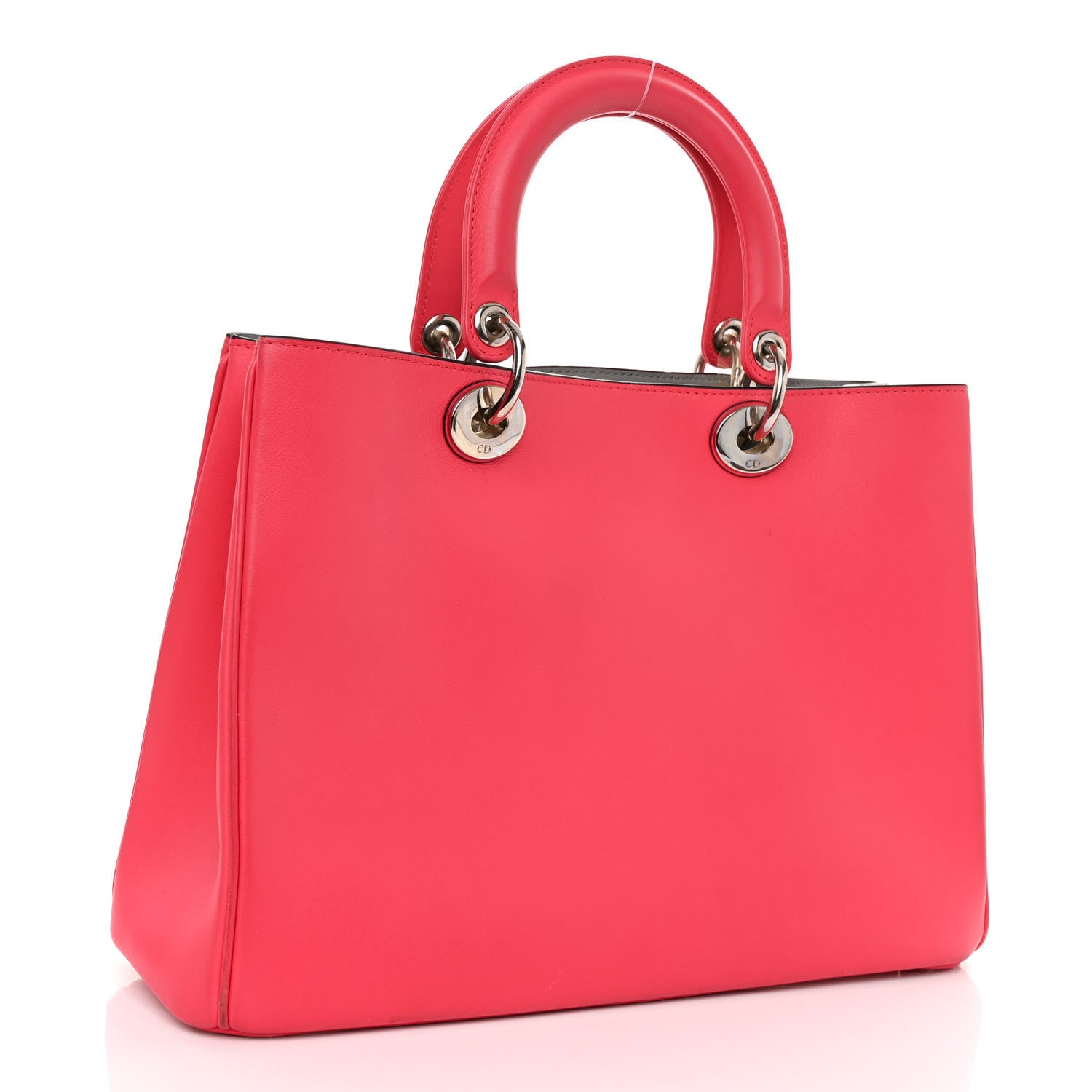 Christian Dior CHRISTIAN DIOR Smooth Calfskin Medium Diorissimo Tote Fuchsia 4 of 11
