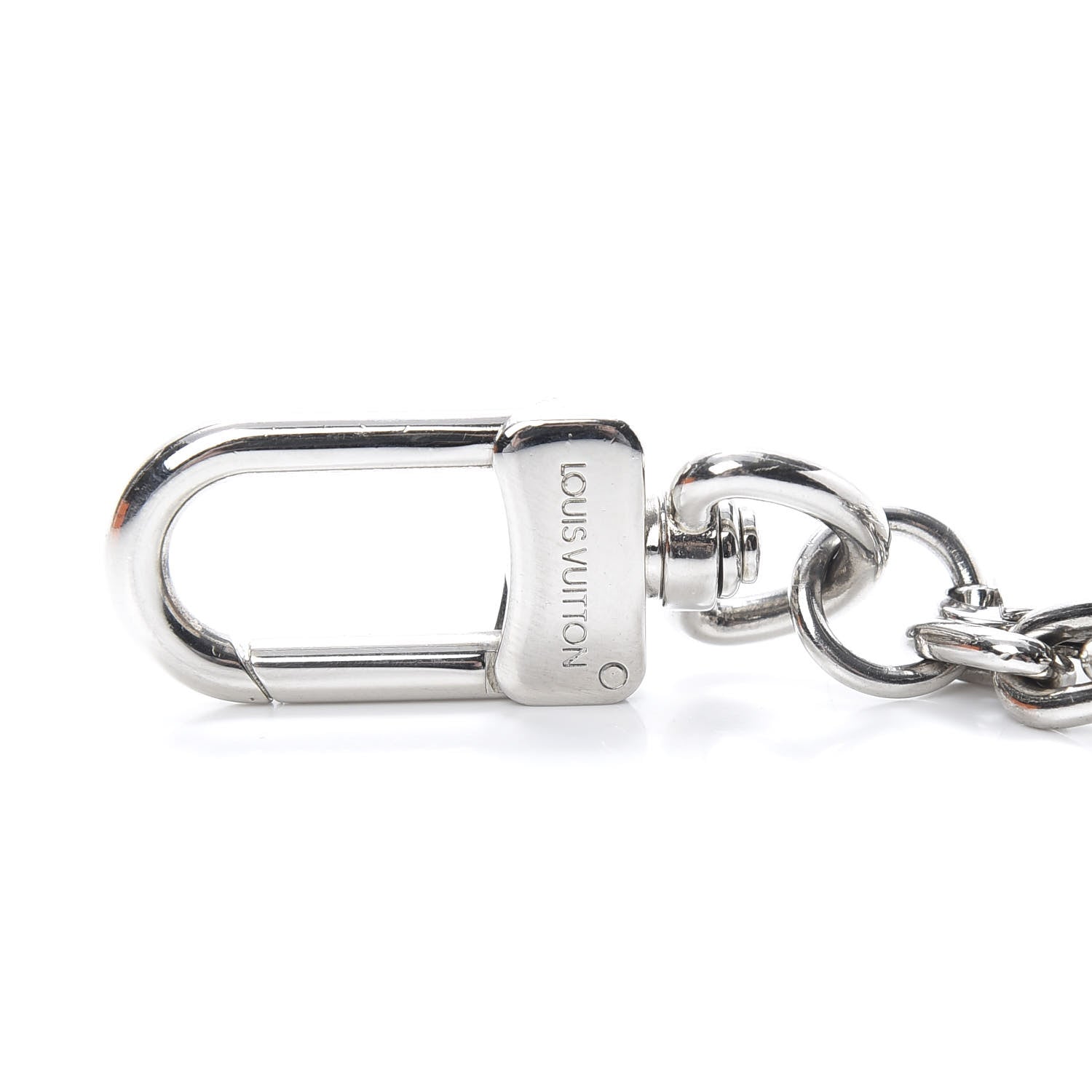 Louis Vuitton LV Facettes Bag Charm Key Holder Silver 3 of 5