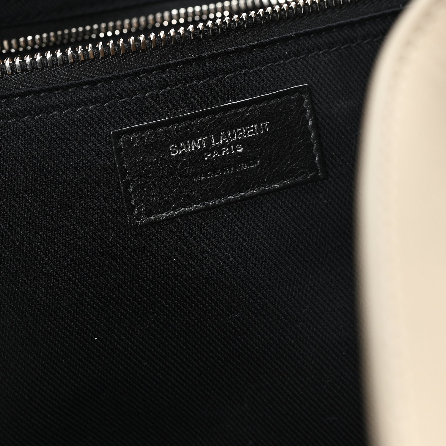 Saint Laurent Vitello Large Rive Gauche Tote Sea Salt 5 of 9