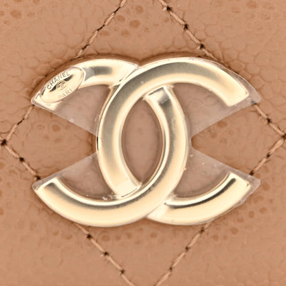 Chanel Caviar Quilted Business Affinity Clutch With Chain Flap Dark Beige 12 of 13