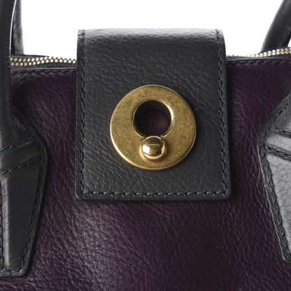Saint Laurent Calfskin Suede Muse Two Cabas Purple Ocre 9 of 9