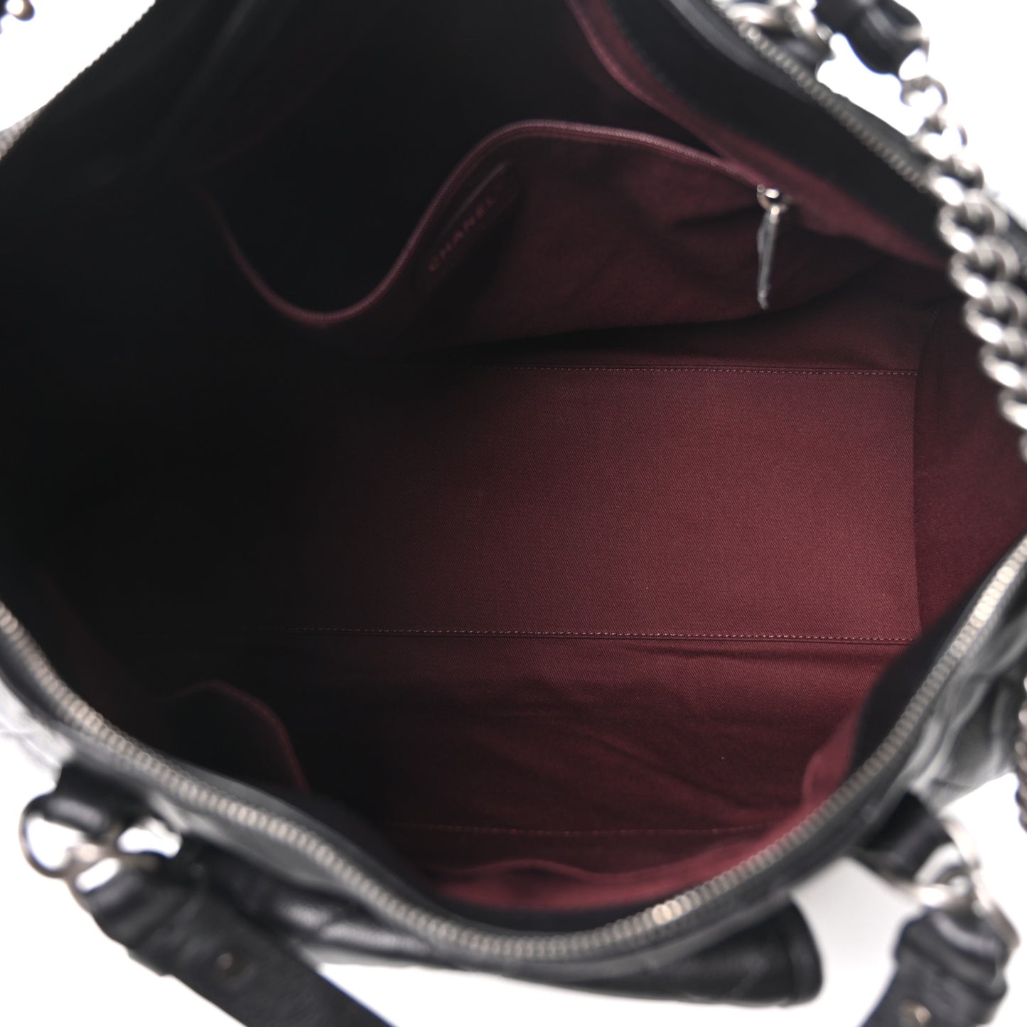 Calfskin Quilted Casual Riviera Bowling Bag Black