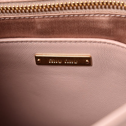 Miu Miu Nappa Matelasse Crystal Coffer Top Handle Cammeo 7 of 9