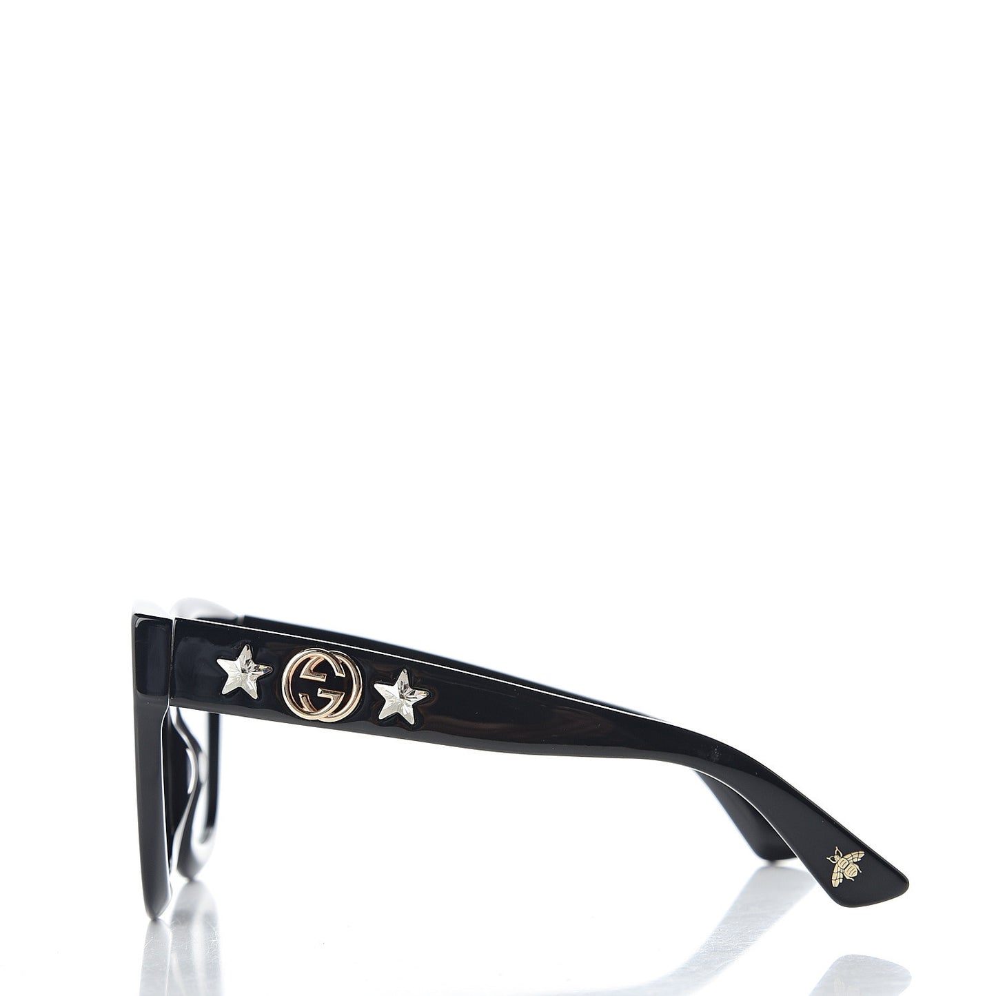 Round Frame Star Sunglasses GG0208S Black
