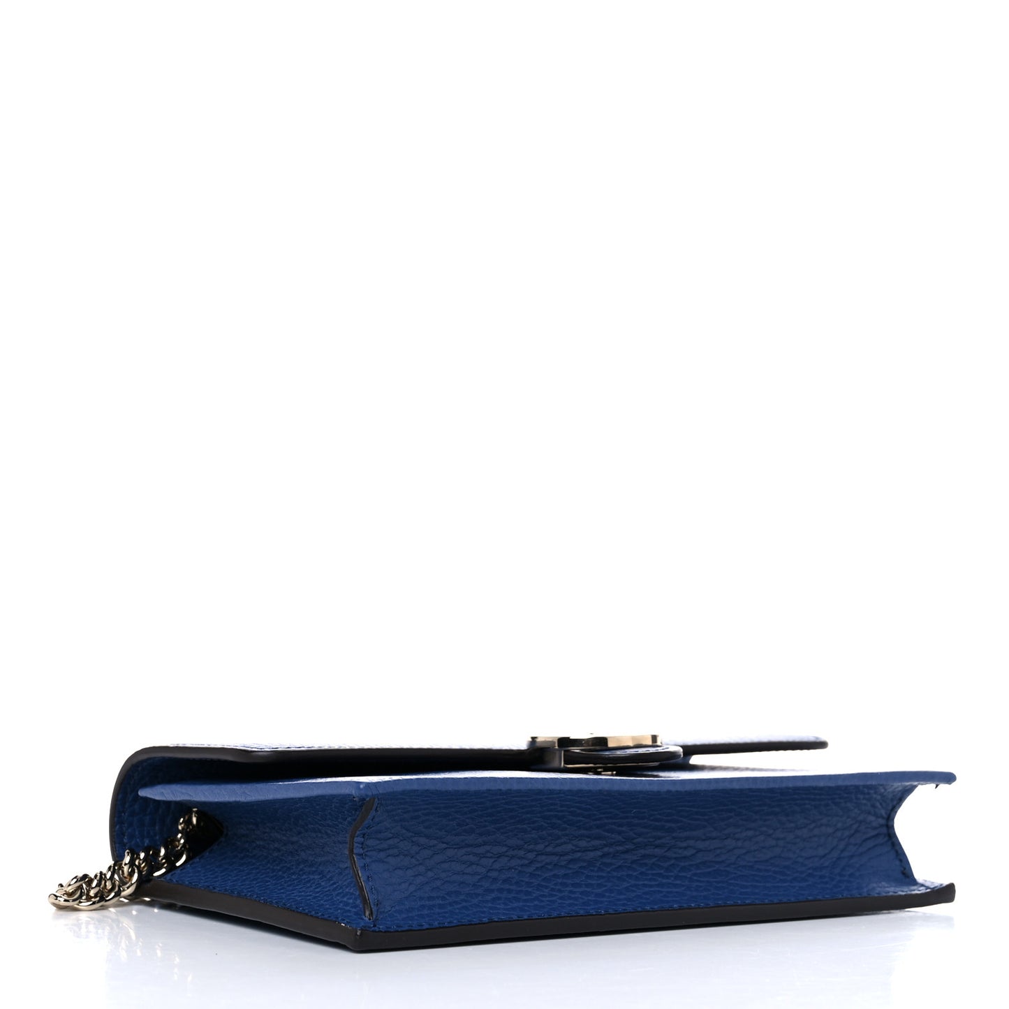 Dollar Calfskin Interlocking G Chain Wallet Caspian