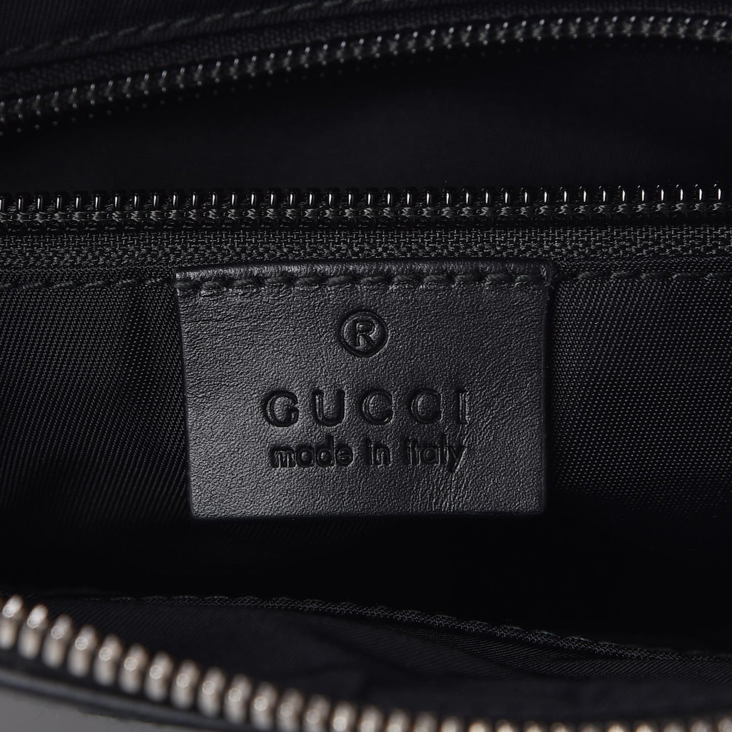 GG Supreme Monogram Web Messenger Bag Black