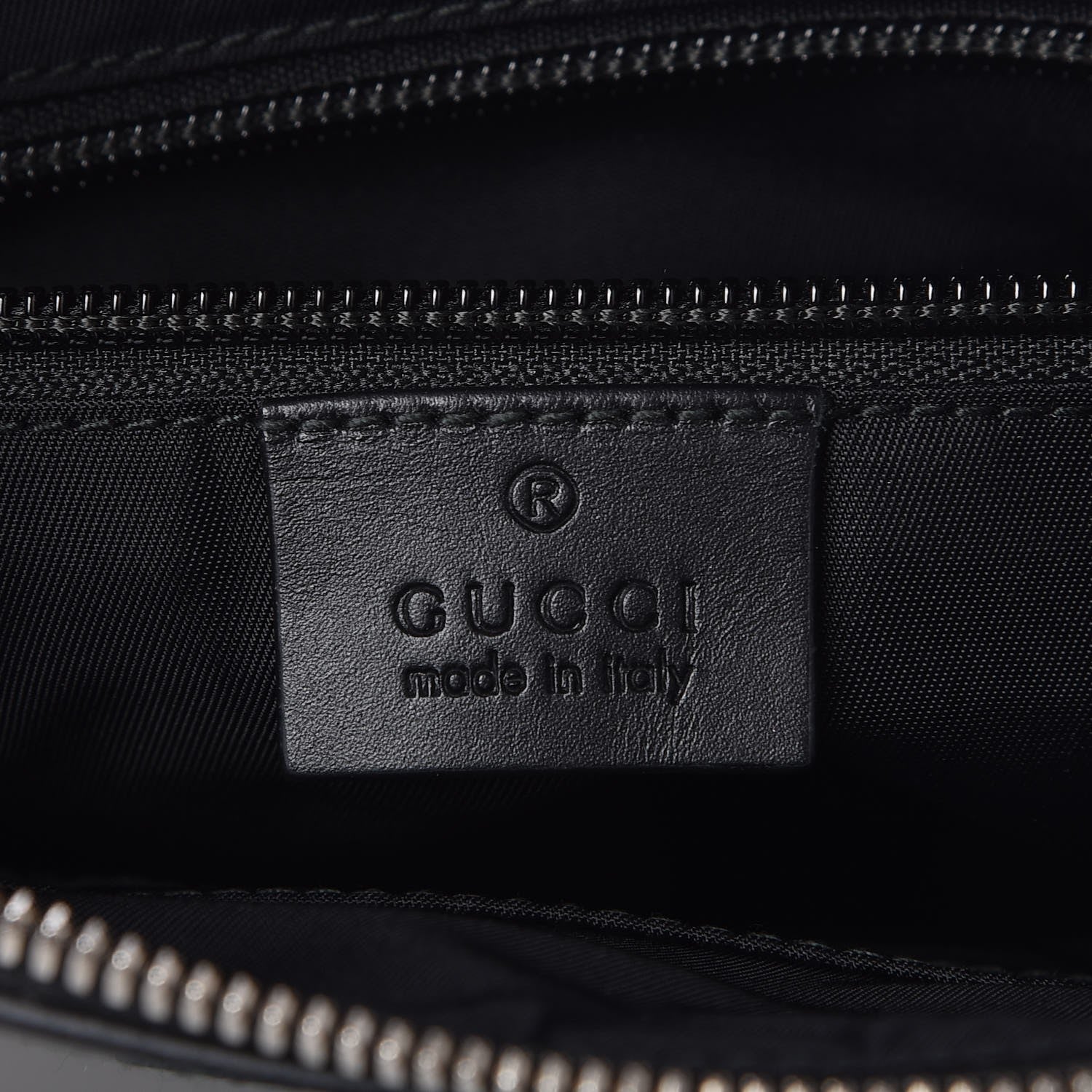 Gucci GG Supreme Monogram Web Messenger Bag Black 6 of 7